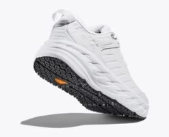 Women's HOKA Bondi Slip-Resistant - 1110521-WHT -PR Run And Walk 1110521 WHT 4