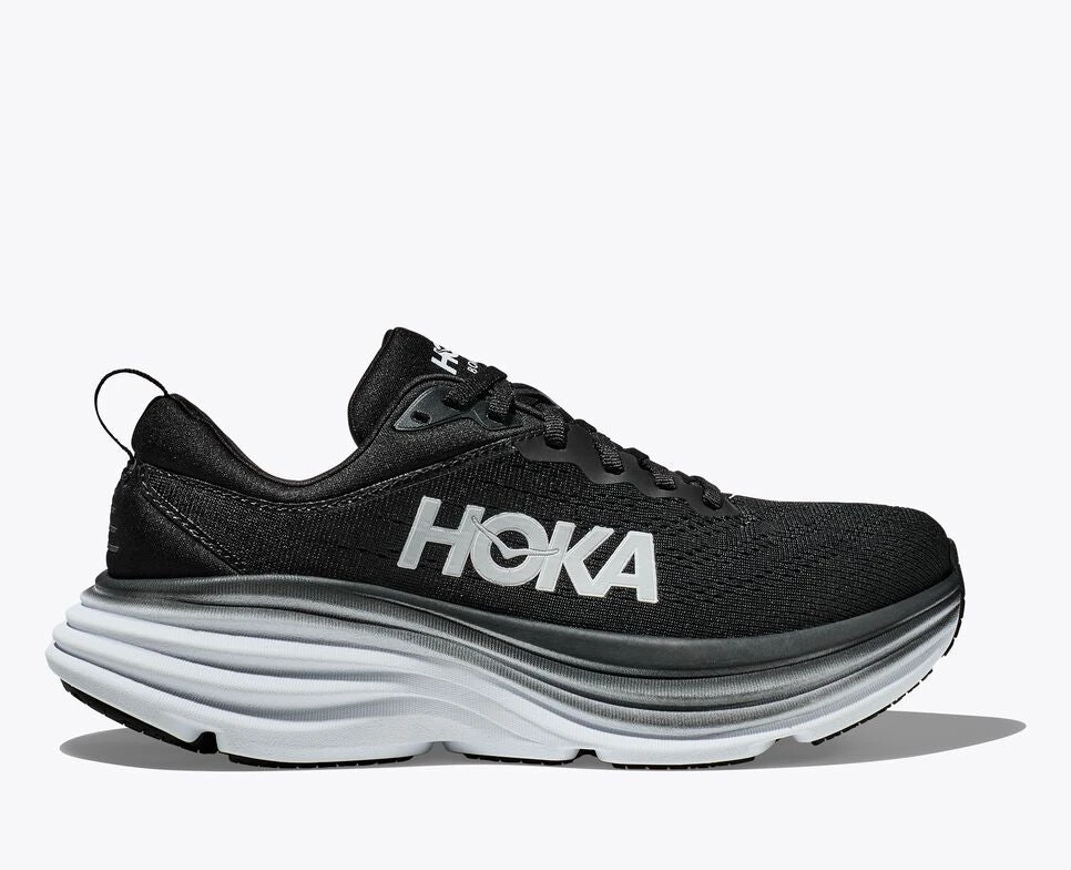 Women's HOKA Bondi 8 (Wide - D) - 1127954-BWHT 1 Women's HOKA Bondi 8 (Wide - D) - 1127954-BWHT
