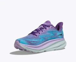 Women's HOKA Clifton 9 - 1127896-CVPL -PR Run And Walk 1127896 CVPL 3