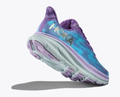 Women's HOKA Clifton 9 - 1127896-CVPL -PR Run And Walk 1127896 CVPL 4